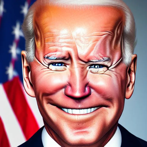 A portrait of joe biden with stoned red eyes, highly | Stable Diffusion ...