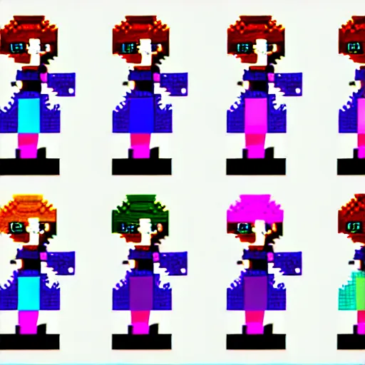 spritsheet animation princess, pixel art | Stable Diffusion | OpenArt