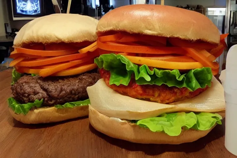 Image similar to 1 0 lb burger