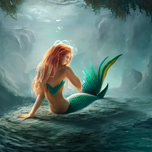 Image similar to a reverse mermaid. fantasy, digital art, trending on artstation, high quality, sharp focus, 8 k resolution