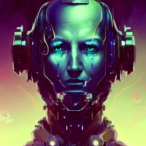 Prompt: a portrait of a beautiful cybernetic Joe Biden, cyberpunk concept art by pete mohrbacher and wlop and artgerm and josan gonzales, digital art, highly detailed, intricate, sci-fi, sharp focus, Trending on Artstation HQ, deviantart, unreal engine 5, 4K UHD image