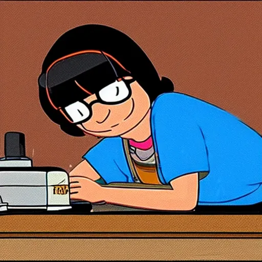 Image similar to A still of Tina Belcher from Bob's Burgers in Breaking Bad (2008)