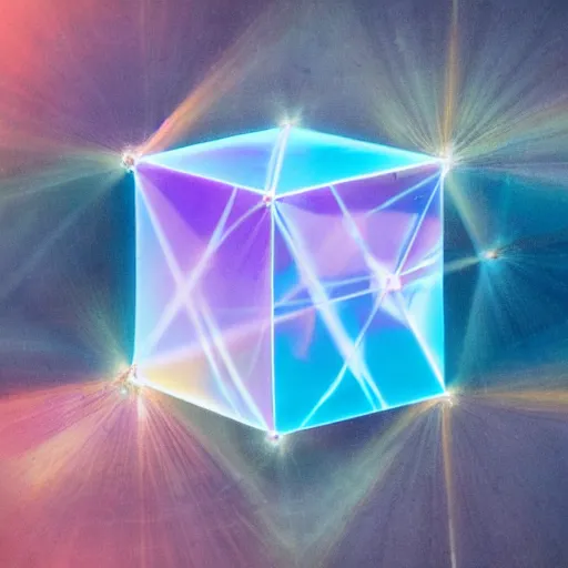 Prompt: award - winning photograph of a real tesseract