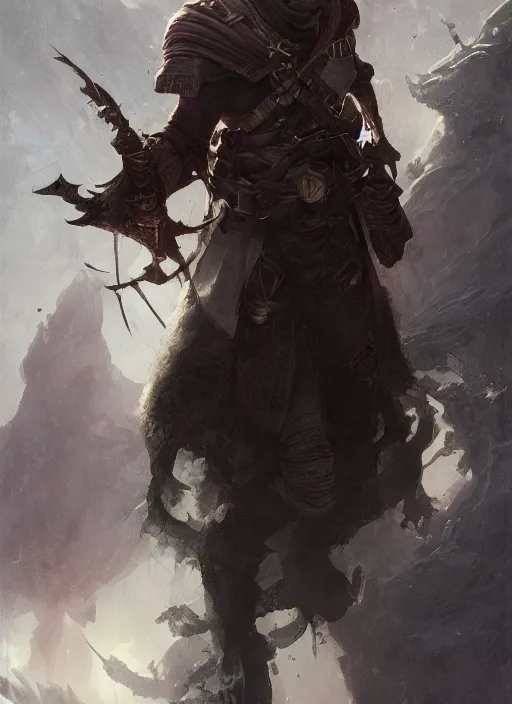 Prompt: fantasy bald male rogue, standing in dim light, front game card, marvel comics, dark, intricate, highly detailed, smooth, artstation, digital illustration by ruan jia and mandy jurgens and artgerm and wayne barlowe and greg rutkowski and zdislav beksinski