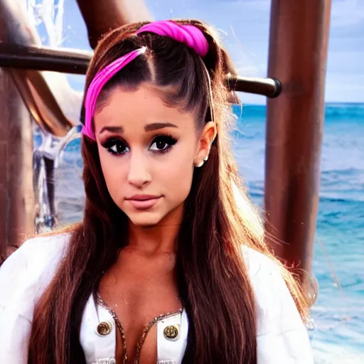 Prompt: ariana grande as a pirate