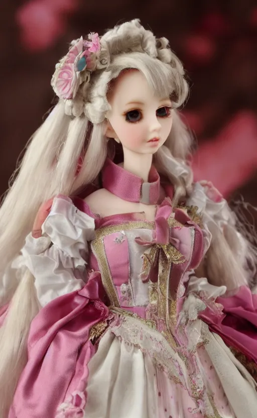 Image similar to dollfie in baroque dress