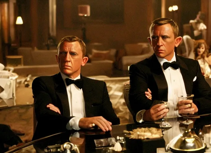 Prompt: scene from the 2 0 0 6 james bond film casino royale