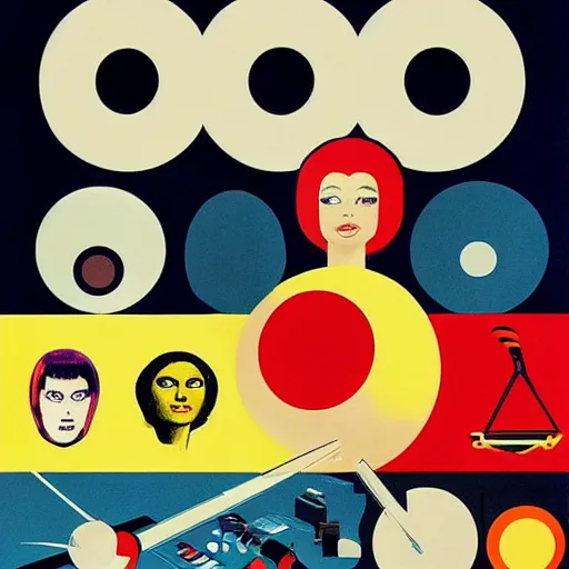 Prompt: 1960s advertisement, poster, designed by Milton Glaser, movie called O, science fiction, minimalist, ultra detailed,