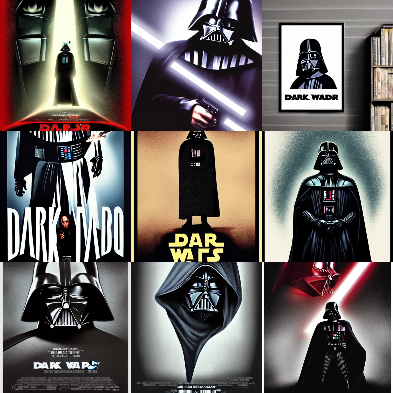 Prompt: Dark Vador, movie poster, Tenet