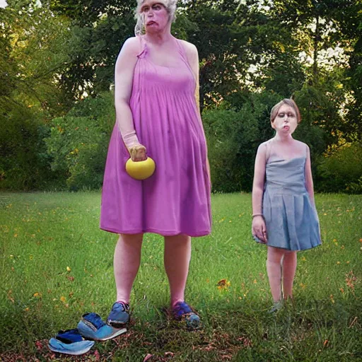 Image similar to two women by julie blackmon