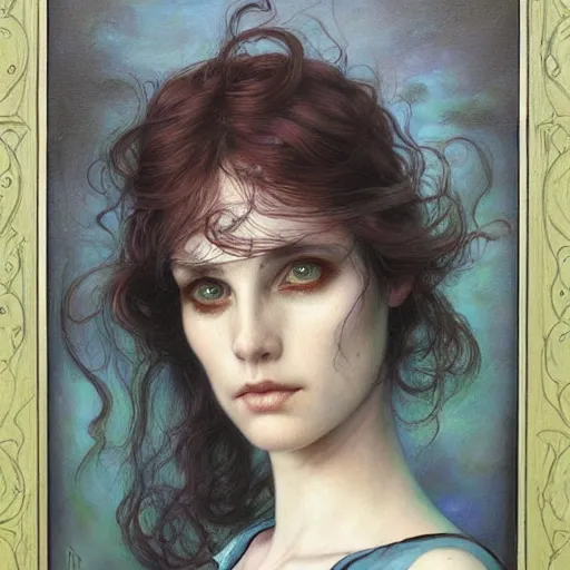 Image similar to a painting in the style of donato giancola, and in the style of tom bagshaw, and in the style of charles dulac. smooth, sharp focus, semi - realism.