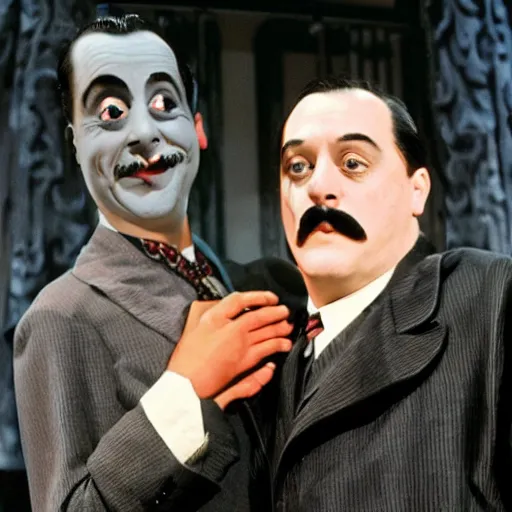 Prompt: bill murras as gomez addams in addams family