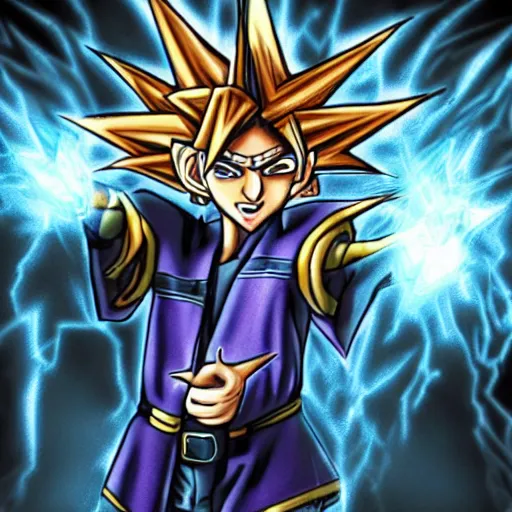 Prompt: Yugi from Yu-gi-oh summoning exodia in hyper realistic, 8k, accurate detail, high detail, deviantart