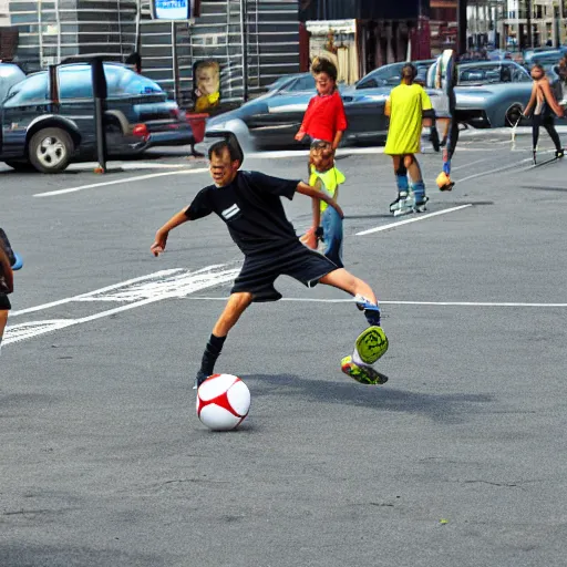 Image similar to Street soccer