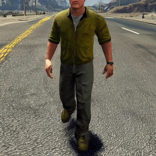 Prompt: matt damon in gta v