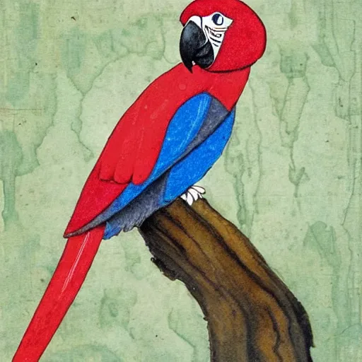 Image similar to a parrot pirate