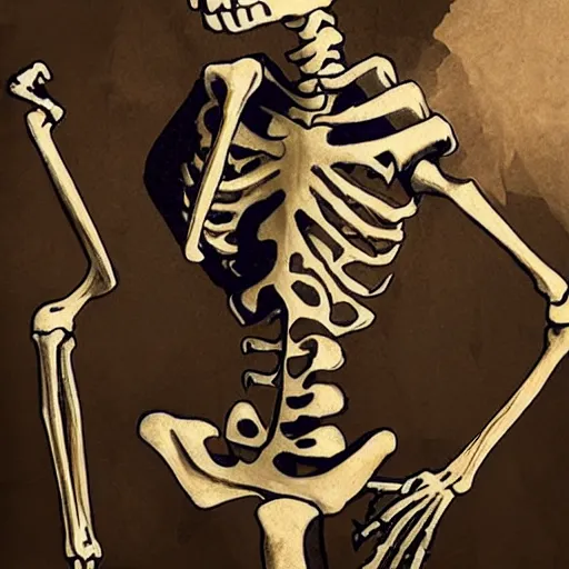 Image similar to Skeleton with an Uzi