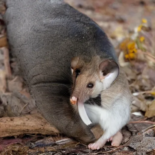 Prompt: a elephant - mouse - hybrid, animal photography