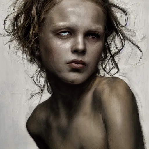 Image similar to by lya repin by simon stalenberg, photorealistic, expressionism