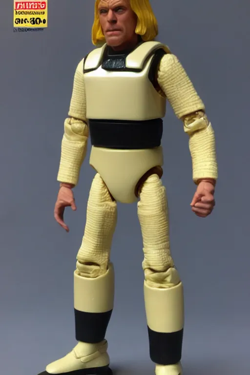 Image similar to 8 k high definition, 1 9 8 0 kenner style action figure, full body, highly detailed, science fiction, photorealistic