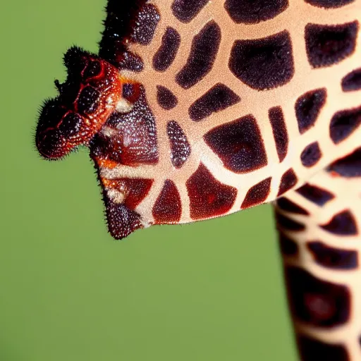 Image similar to giraffe weevil, madagascar, insect, red elytra, macro photography, high quality, 8 k