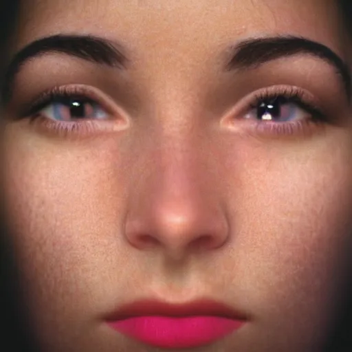 Image similar to closeup photo of a beautiful woman face, 8 0 mm lens, by martin schoeller, hyper realistic, fujifilm velvia 1 0 0