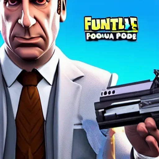 Image similar to Saul Goodman in fortnite