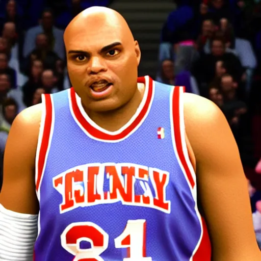 Image similar to in - game footage of charles barkley in undertale