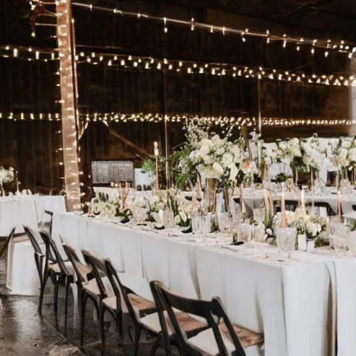 Image similar to industrial rustic ultra modern minimalist wedding centerpieces