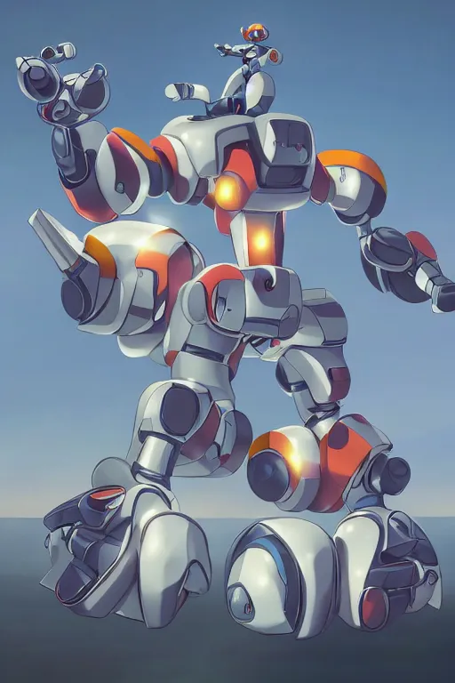 Image similar to metabots medabots medarotto medarot robot minimalist comics, behance hd by jesper ejsing, by rhads, makoto shinkai and lois van baarle, ilya kuvshinov, rossdraws global illumination ray tracing hdr radiating a glowing aura