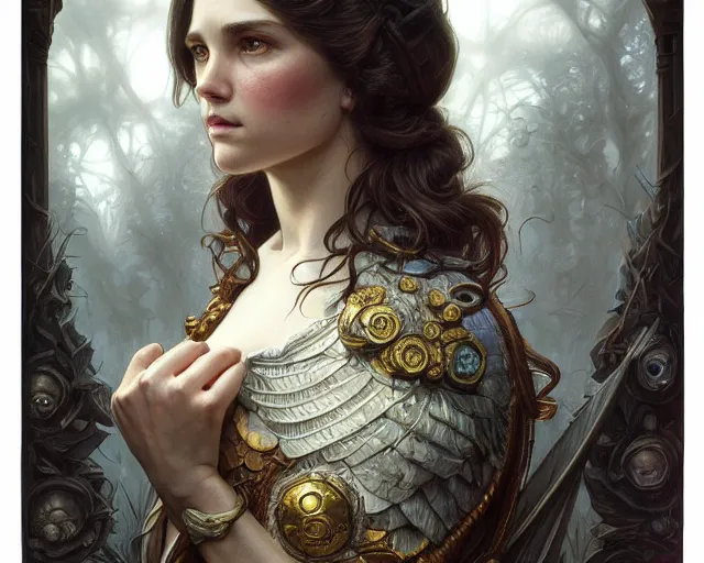 Image similar to photography of laurie lipton, deep focus, d & d, fantasy, intricate, elegant, highly detailed, digital painting, artstation, concept art, matte, sharp focus, illustration, hearthstone, art by artgerm and greg rutkowski and alphonse mucha