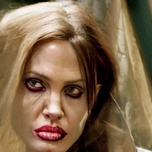 Prompt: zombie ( angelina jolie )