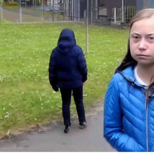 Image similar to greta thunberg final moments cctv footage