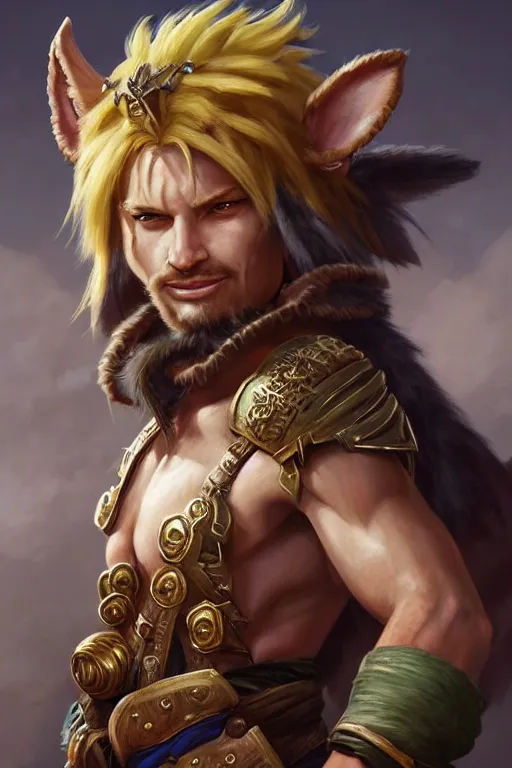 Image similar to legendary leonin fighter portrait, highly detailed, d & d, fantasy, highly detailed, digital painting, trending on artstation, concept art, sharp focus, illustration, global illumination, ray tracing, realistic shaded, art by artgerm and greg rutkowski and fuji choko and viktoria gavrilenko and hoang lap