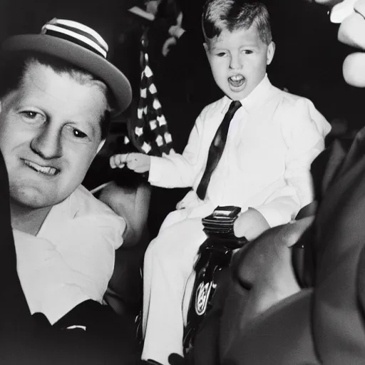 Prompt: John Kennedy birthday party photos