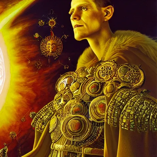 Image similar to The Sun King, by James C. Christensen and Wojciech Siudmak