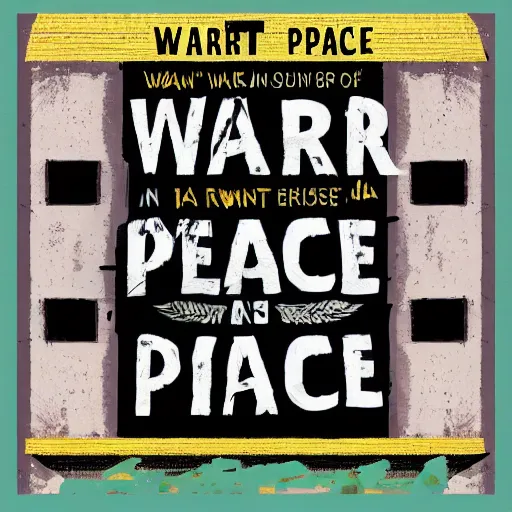 Image similar to war is peace