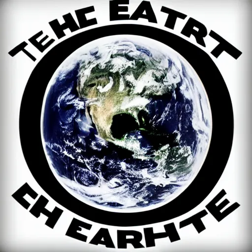 Image similar to the earth logo, black and white color