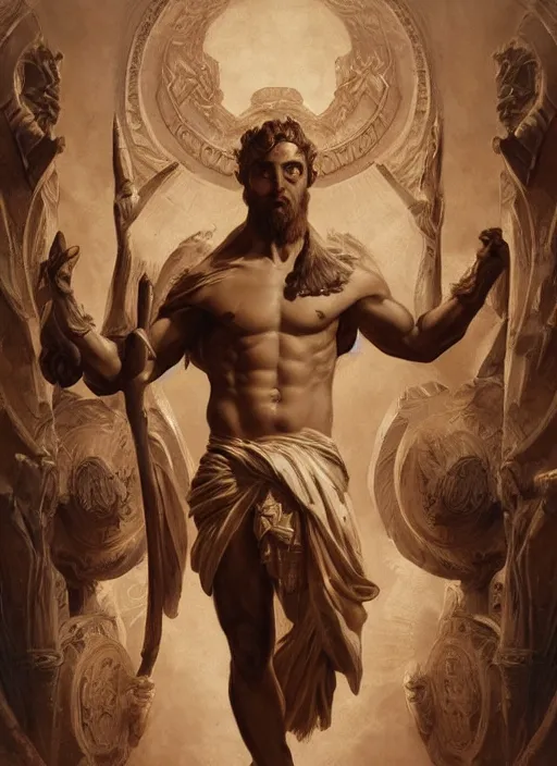 Image similar to digital _ painting _ of _ greek god _ by _ filipe _ pagliuso _ and _ justin _ gerard _ symmetric _ fantasy _ highly _ detailed _ realistic _ intricate _ port