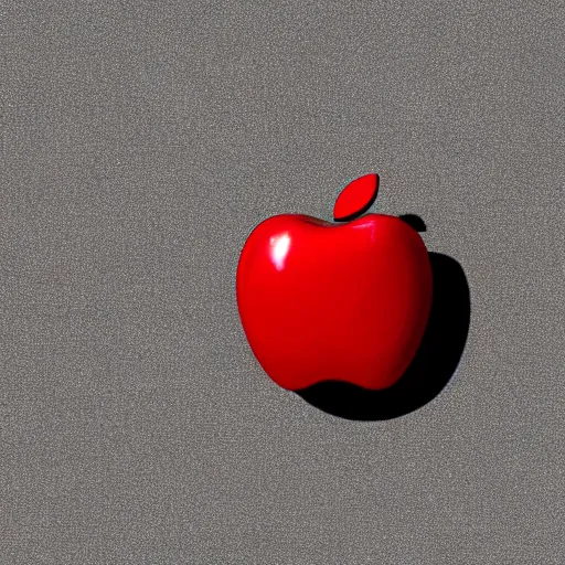 Prompt: a red apple with the face of tim cook