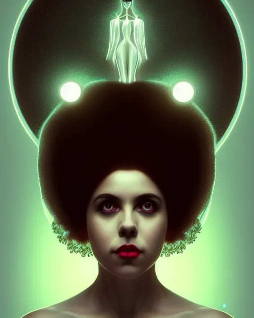 Image similar to symmetry portrait of poly styrene, xray, punk, glowing lights intricate, elegant, highly detailed, digital painting, artstation, concept art, smooth, sharp focus, illustration, art by artgerm and greg rutkowski and fra angelico and alphonse mucha