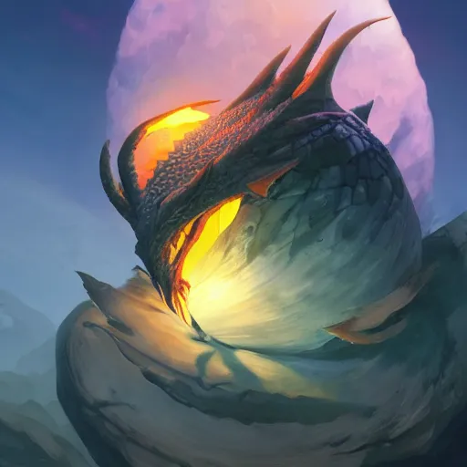 Image similar to epic fantasy dragon egg on a black background, behance hd by jesper ejsing, by rhads, makoto shinkai and lois van baarle, ilya kuvshinov, rossdraws global illumination radiating a glowing aura global illumination ray tracing hdr render in unreal engine 5