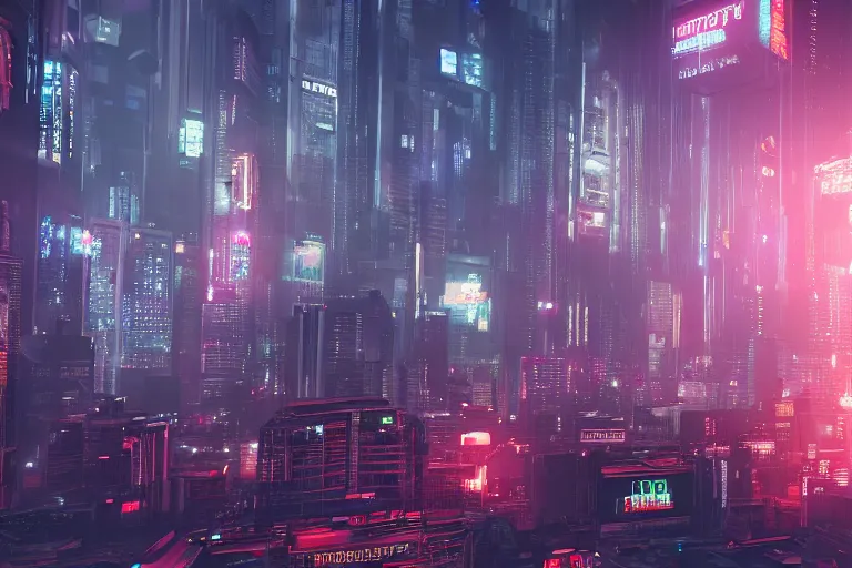 a gritty cyberpunk city on a computer motherboard. | Stable Diffusion ...