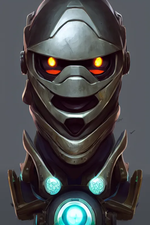 Image similar to epic mask helmet robot ninja portrait stylized as fornite style game design fanart by concept artist gervasio canda, behance hd by jesper ejsing, by rhads, makoto shinkai and lois van baarle, ilya kuvshinov, rossdraws global illumination radiating a glowing aura global illumination ray tracing hdr render in unreal engine 5