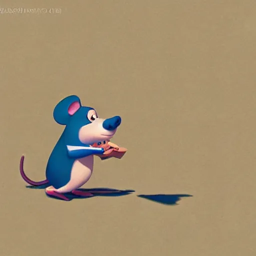 Image similar to mouse by pixar style, cute, illustration, digital art, concept art, most winning awards