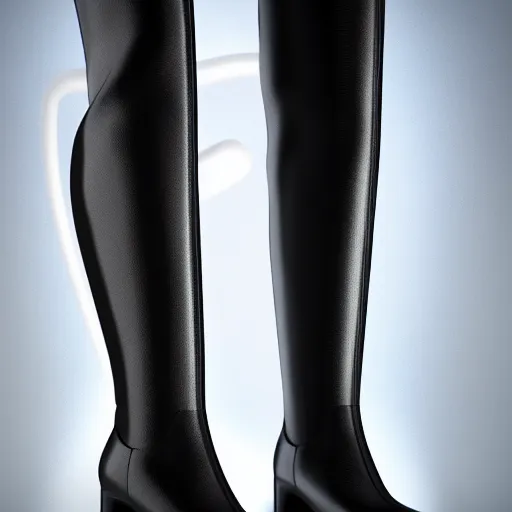 Prompt: knee high boots inspired by rats, design, sharp focus, very detailed, 4 k, octane render, photo taken by nikon