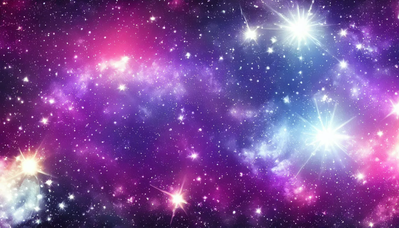 Prompt: space background with glinting purple stars