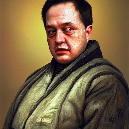 Prompt: portrait of alexander abdulov, photo - realistic, color image, 2 k, highly detailed, by h. r. giger