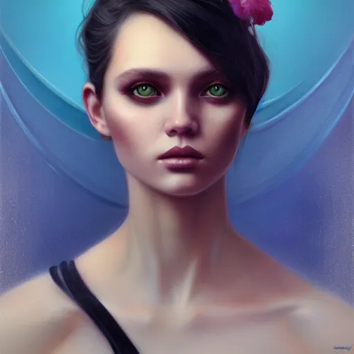 Image similar to Lofi portrait by Stanley Artgerm and Tom Bagshaw and Tristan Eaton