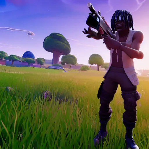 Prompt: Chief Keef in Fortnite 4K quality